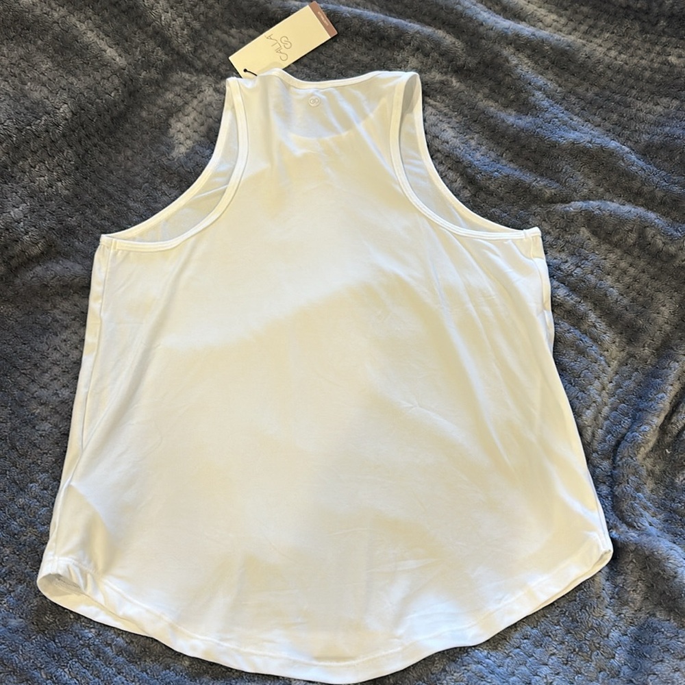Bundle 2 NWT Calia by Carrie Underwood Lustralux Tank Tops SzS pure white blk - Picture 6 of 11